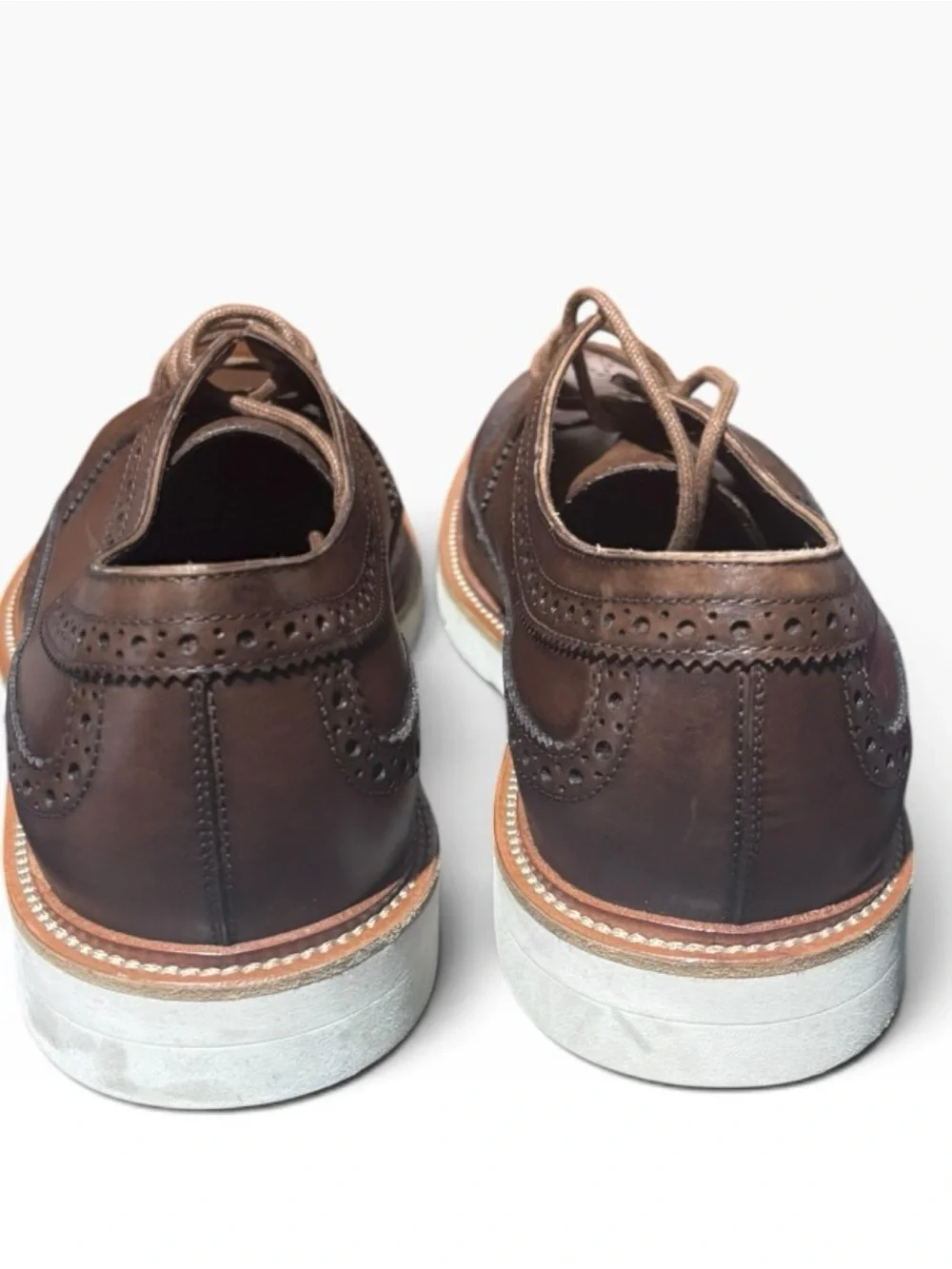 Tod's Brown Leather Wingtip Derby Shoes